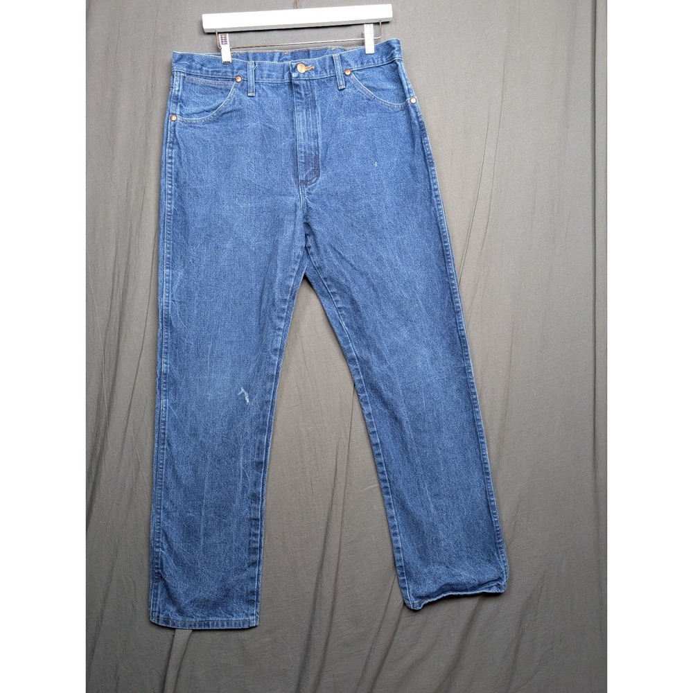 Wrangler Blues Jeans Straight Leg Denim Men's‎ Sz. 36 x 32